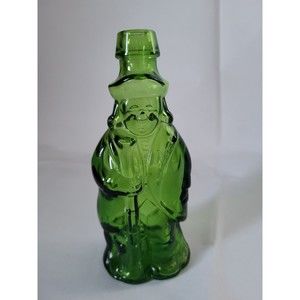 Vintage William Penn Soldier Wheaton NJ Green Glass Bottle 5.5"